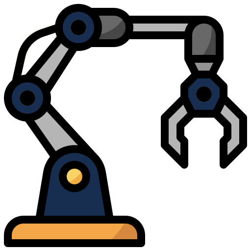 Virtual & robotic integration icon
