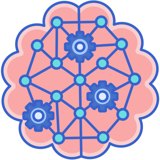 brain with connections and gears